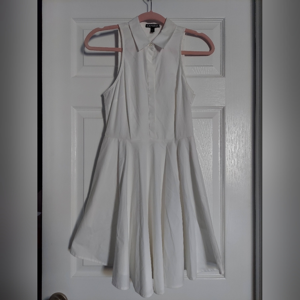 Express white collar dress